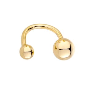 Nausznica Bubbles Gold