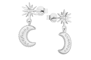 Kolczyki Moonstar Silver