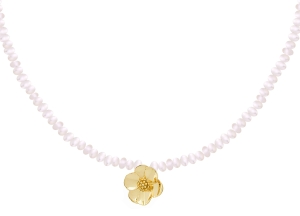 Naszyjnik Pearls Peonies Gold 