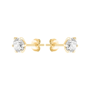 Fires Dots Gold Earrings