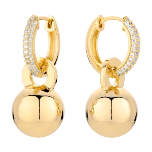 Sphere Gold Earrings