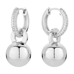 Sphere Silver Earrings