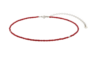 Ruby Silver Necklace
