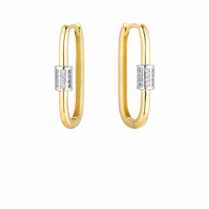 Snap Earrings (14k Gold) 
