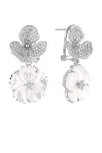 Kolczyki Floral Silver