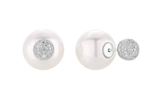 Kolczyki Pearls with Crystals 