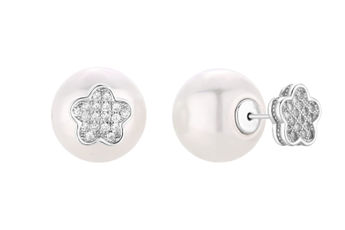 Kolczyki Pearls with Crystals