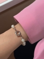 Bransoletka Pearls Locket Silver