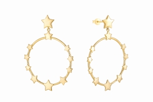 Kolczyki Fawn Stars Gold