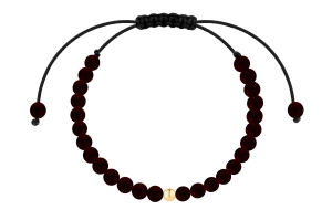Bransoletka Granat Gold (złoto próby 585)