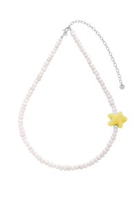 Naszyjnik Starfish Yellow Silver