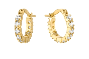 Pave Earrings (14k Gold) 