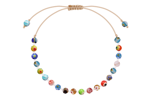 Bransoletka z kuleczek millefiori murano