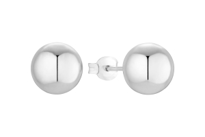 Kolczyki Kule Globe Silver