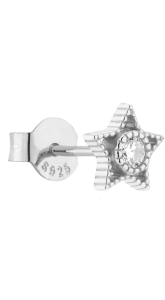 Kolczyk Mesh Stars Silver