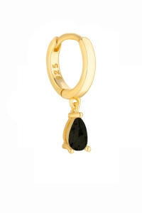 Kolczyk Glaze Black Gold