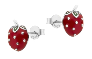 Kolczyki Truskawki Silver