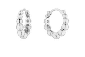 Bead Silver Earrings