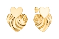 Kolczyki serca Amour Gold