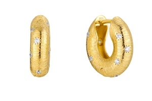 Kolczyki Satin kółeczka Gold