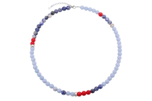 Naszyjnik z kamieniami Harmonia Silver