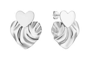 Kolczyki serca Amour Silver