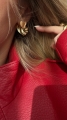 Kolczyki serca Amour Gold