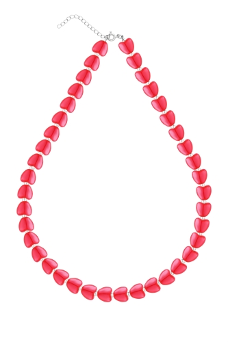 Naszyjnik Heartful z serduszkami