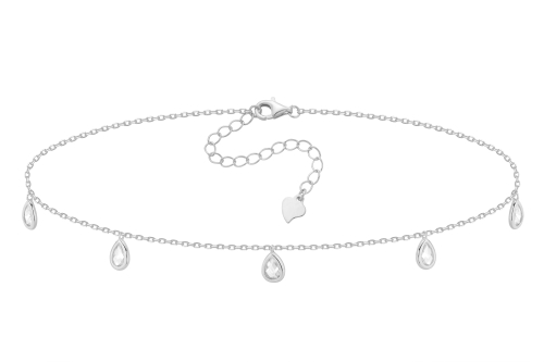 Naszyjnik choker z kropelkami