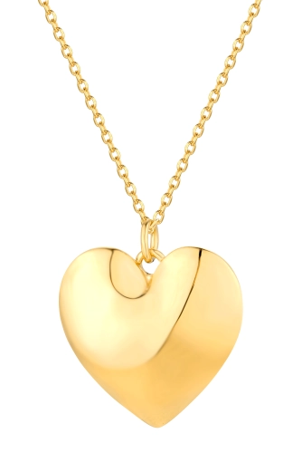 Naszyjnik z dużym Sercem Shine Gold