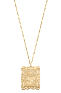 Naszyjnik Devotion z różą Gold