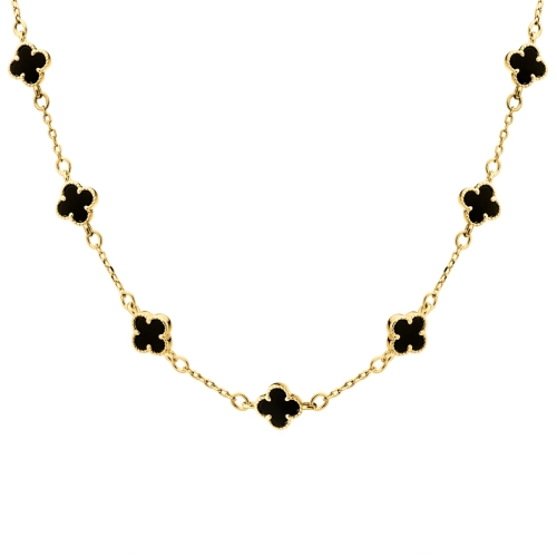 Naszyjnik Clover Black