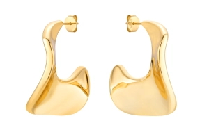 Kolczyki Fale Praia Gold 