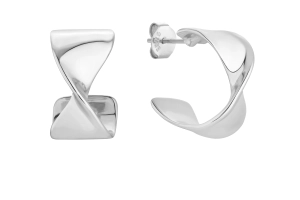 Kolczyki koła Bondi Midi Silver 