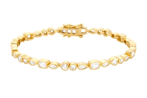Bransoletka tenisowa Runway Gold