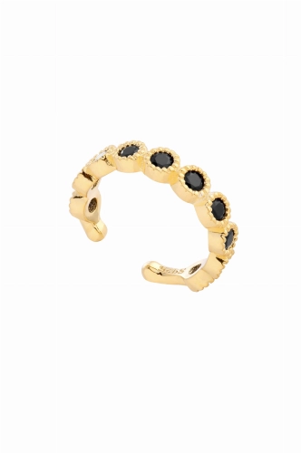Kolczyk Classic Black Cuff Gold