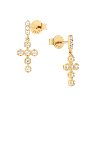 Kolczyki Hope Cross Gold