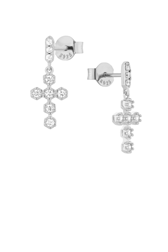 Kolczyki Hope Cross Silver