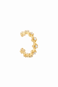 Nausznica Floweret Gold