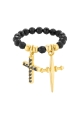 Pierścionek Flexible Crosses Gold