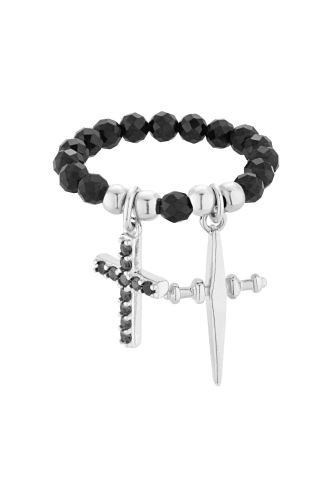 Pierścionek Flexible Crosses Silver