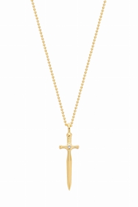 Naszyjnik Glaive Cross Gold