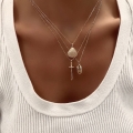 Naszyjnik Glaive Cross Gold