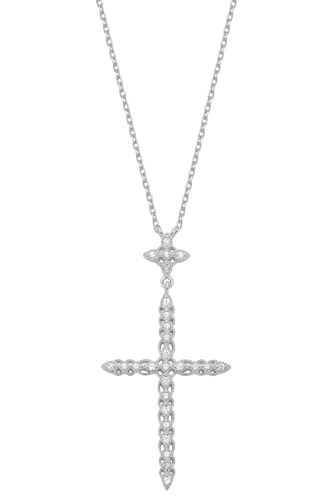 Naszyjnik Imperial Crosses Silver