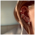 Kolczyki Mini Spiral Hoops Gold