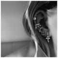 Kolczyki Mini Spiral Hoops Silver