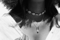 Choker Cowrie Shells Silver