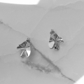 Kolczyki Abstract Silver