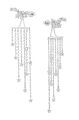 Kolczyki Waterfall Diamonds Silver