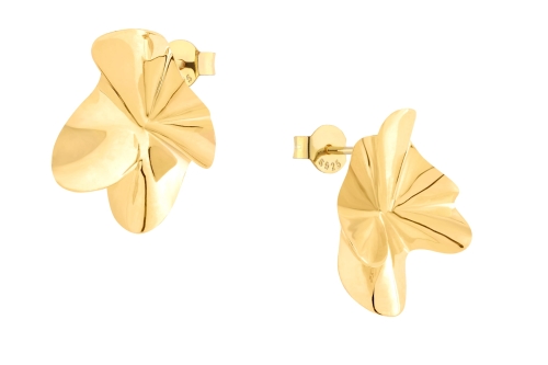 Kolczyki Abstract Gold